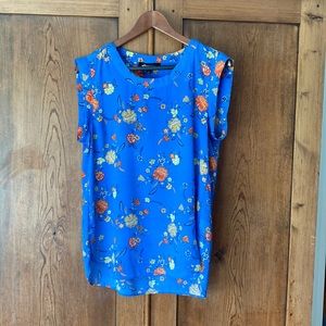 Alice Blue Buckingham Crew Neck Blouse